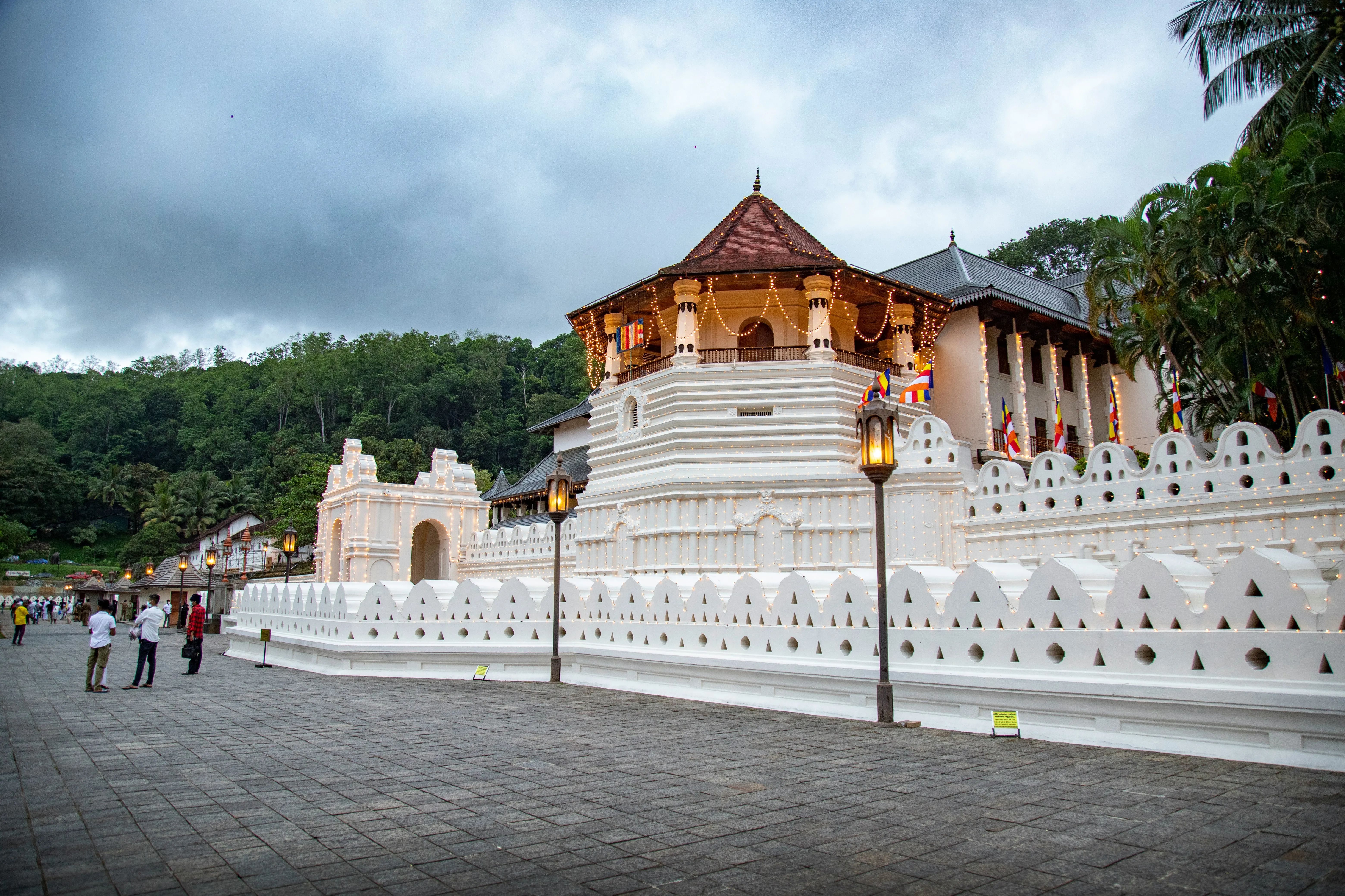 The Sri Dalada Maligawa, Temple of the Sacred Tooth Relic, in Kandy